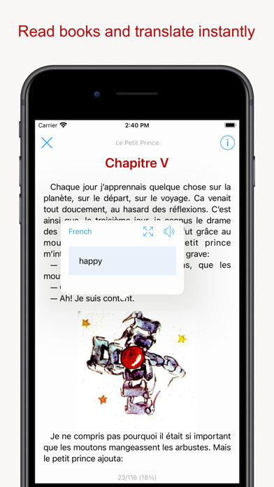 Emulate iPhone app Read and Learn using MyAndroid