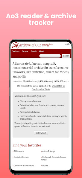 Run android online APK Reader for AO3 from MyAndroid or emulate Reader for AO3 using MyAndroid Run android online APK Reader for AO3 from MyAndroid or emulate Reader for AO3 using MyAndroid