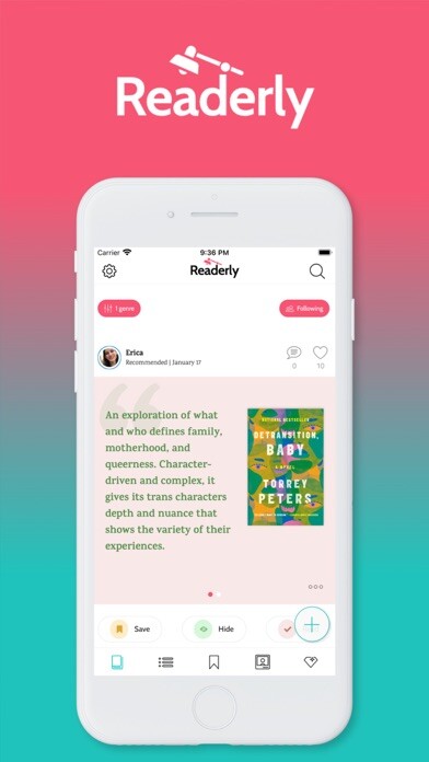 Emulate iPhone app Readerly: Book Recs & Tracking using MyAndroid