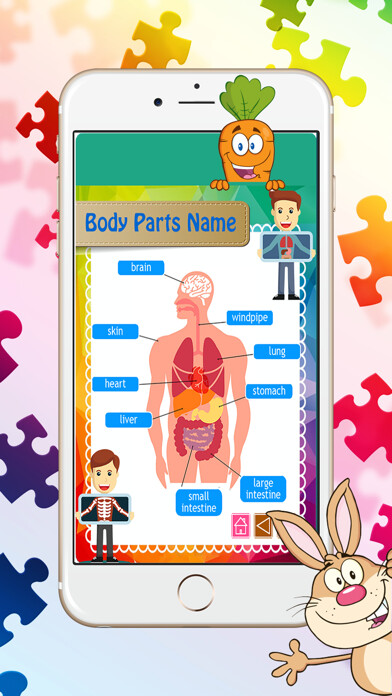 Emulate iPhone app Reading Body Parts Name English Picture Vocabulary using MyAndroid Emulate iPhone app Reading Body Parts Name English Picture Vocabulary using MyAndroid