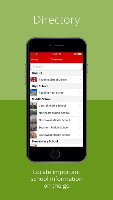 Emulate iPhone app Reading School District using MyAndroid Emulate iPhone app Reading School District using MyAndroid