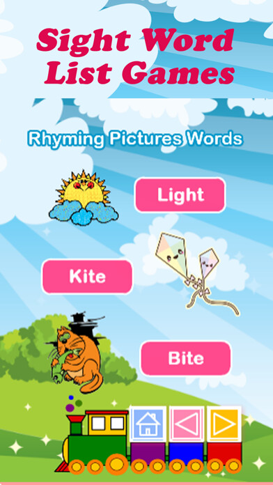Emulate iPhone app Read Rhyming Words Rhymes Book using MyAndroid