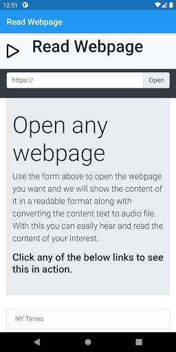 Run android online APK Read Webpage from MyAndroid or emulate Read Webpage using MyAndroid