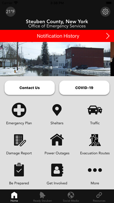 Emulate iPhone app Ready Steuben using MyAndroid