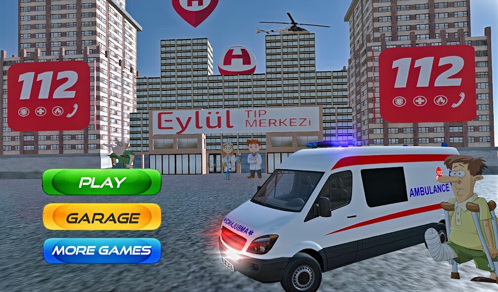 Run android online APK Real 911: Ambulance Games 2022 from MyAndroid or emulate Real 911: Ambulance Games 2022 using MyAndroid