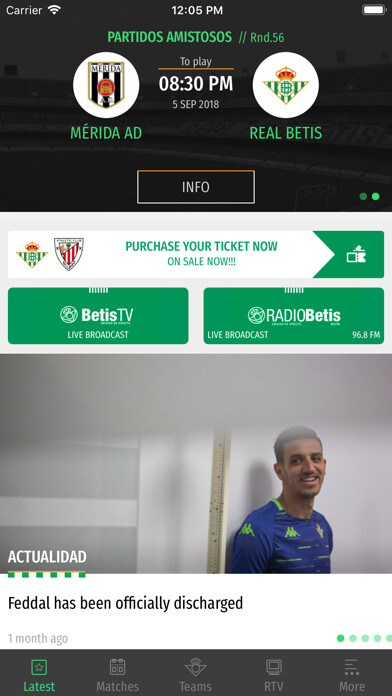 Emulate iPhone app Real Betis Balompié using MyAndroid Emulate iPhone app Real Betis Balompié using MyAndroid