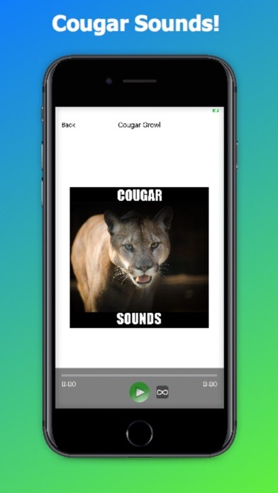 Emulate iPhone app Real Cougar Sounds! using MyAndroid