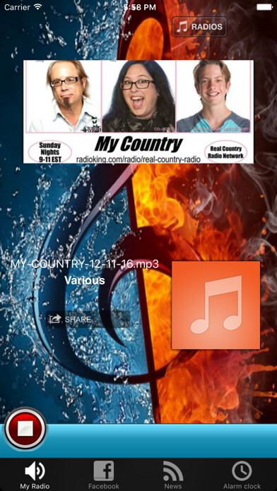 Emulate iPhone app Real Country Music Radio using MyAndroid Emulate iPhone app Real Country Music Radio using MyAndroid