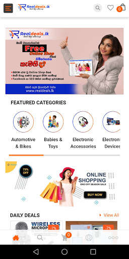 Run android online APK Realdeals.lk Online Shop from MyAndroid or emulate Realdeals.lk Online Shop using MyAndroid