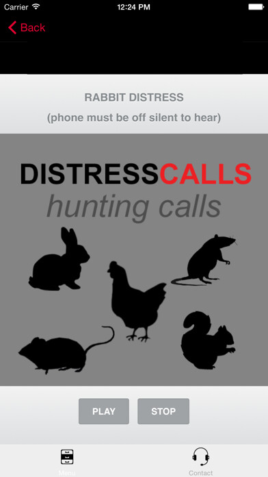Emulate iPhone app REAL Distress Calls for PREDATOR Hunting LITE -REAL Distress Calls! using MyAndroid
