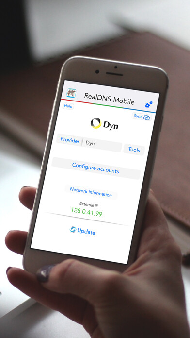 Emulate iPhone app RealDNS - Dynamic DNS using MyAndroid Emulate iPhone app RealDNS - Dynamic DNS using MyAndroid
