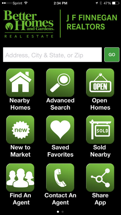 Emulate iPhone app Real Estate - by GoBHG.com using MyAndroid Emulate iPhone app Real Estate - by GoBHG.com using MyAndroid