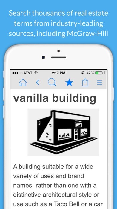 Emulate iPhone app Real Estate Dictionary using MyAndroid Emulate iPhone app Real Estate Dictionary using MyAndroid