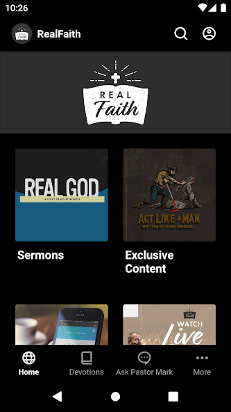 Emulate iPhone app Real Faith using MyAndroid Emulate iPhone app Real Faith using MyAndroid