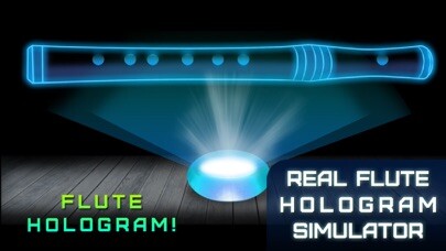 Emulate iPhone app Real Flute Hologram Simulator using MyAndroid