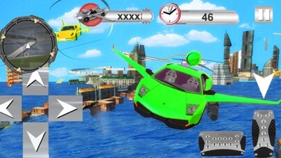 Emulate iPhone app Real Flying Car Simulator 3D using MyAndroid