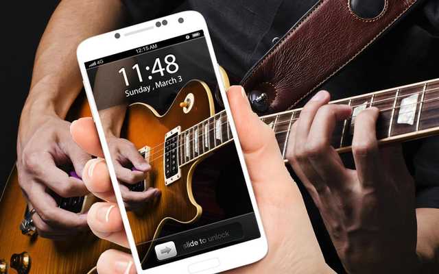 Emulate Android APK Real Guitar Slide Screenlock