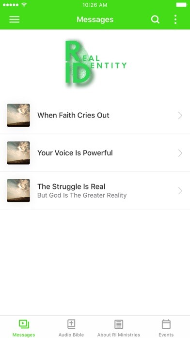 Emulate iPhone app Real Identity Ministries using MyAndroid Emulate iPhone app Real Identity Ministries using MyAndroid
