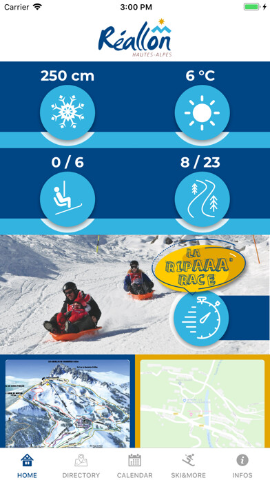 Emulate iPhone app Reallon - Ski ressort using MyAndroid