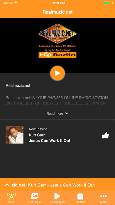 Emulate iPhone app Realmuzic.net using MyAndroid
