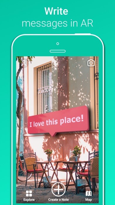 Emulate iPhone app RealNote - Social AR Network using MyAndroid Emulate iPhone app RealNote - Social AR Network using MyAndroid