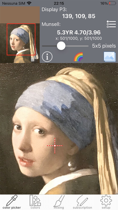 Emulate iPhone app Real Paint mixing tools PRO using MyAndroid