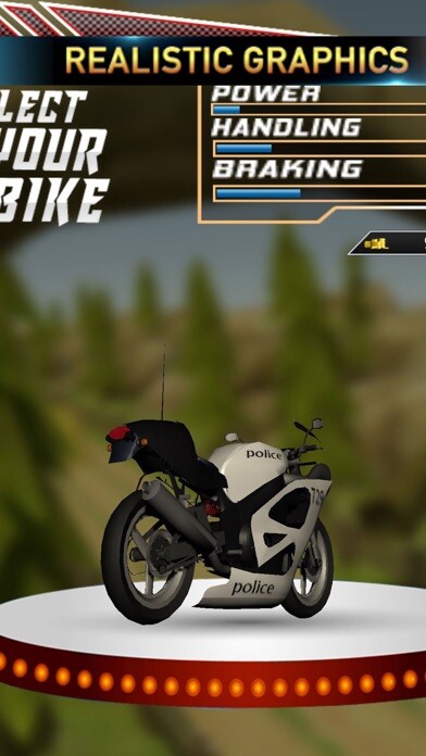 Emulate iPhone app Real Police Bike Driving using MyAndroid