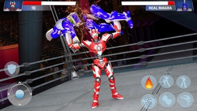 Emulate iPhone app Real Robot Boxing : Macarena using MyAndroid