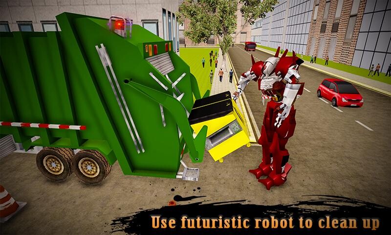 Run android online APK Real Robot Transformation Garbage Truck Driving 3D from MyAndroid or emulate Real Robot Transformation Garbage Truck Driving 3D using MyAndroid