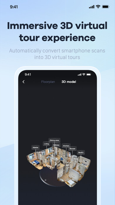 Emulate iPhone app Realsee VR - 3D Home Scanner using MyAndroid