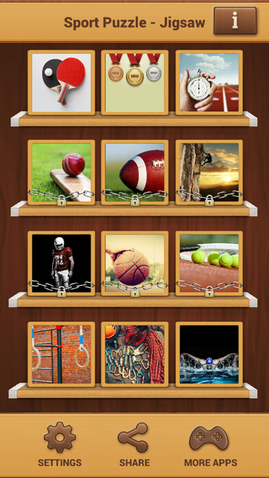 Emulate iPhone app Real Sport Puzzle Games - Fun Jigsaw Puzzles using MyAndroid