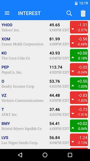 Run android online APK Real-time US stock quotes from MyAndroid or emulate Real-time US stock quotes using MyAndroid