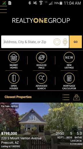Run android online APK Realty ONE Group from MyAndroid or emulate Realty ONE Group using MyAndroid