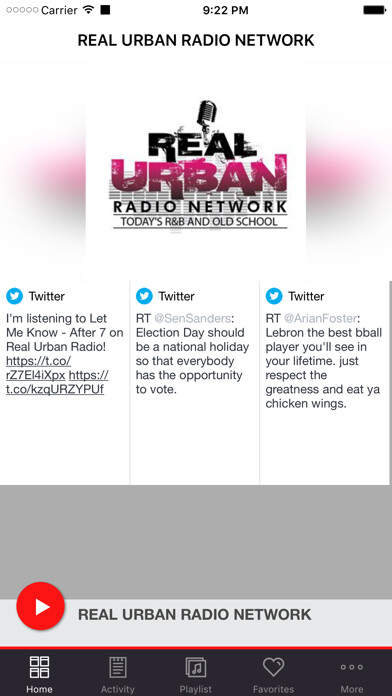 Emulate iPhone app REAL URBAN RADIO NETWORK using MyAndroid