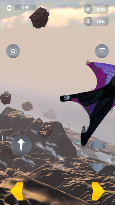 Emulate iPhone app Realworld Wingsuit Simulator using MyAndroid