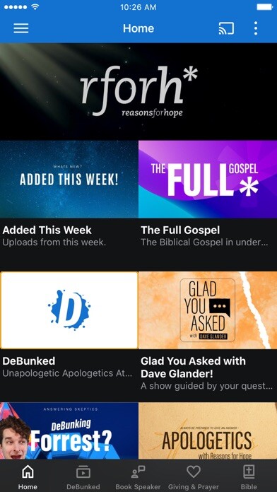 Emulate iPhone app Reasons for Hope. using MyAndroid