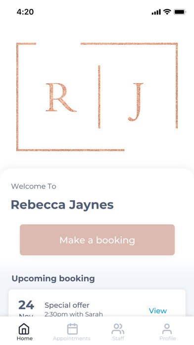 Emulate iPhone app Rebecca Jaynes using MyAndroid