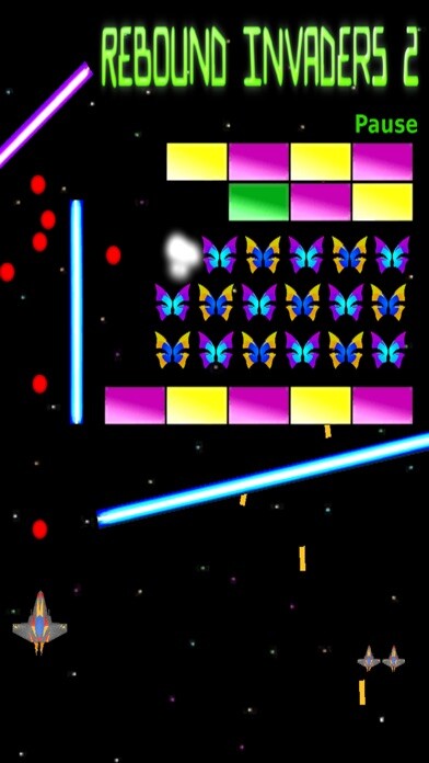 Emulate iPhone app Rebound Invaders 2,  Breakout using MyAndroid