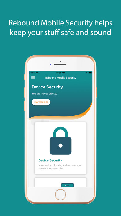 Emulate iPhone app Rebound Mobile Security using MyAndroid