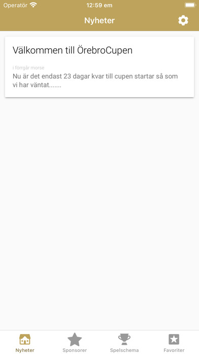 Emulate iPhone app Örebrocupen 2022 using MyAndroid