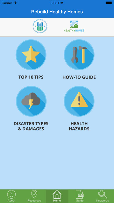 Emulate iPhone app Rebuild Healthy Homes using MyAndroid