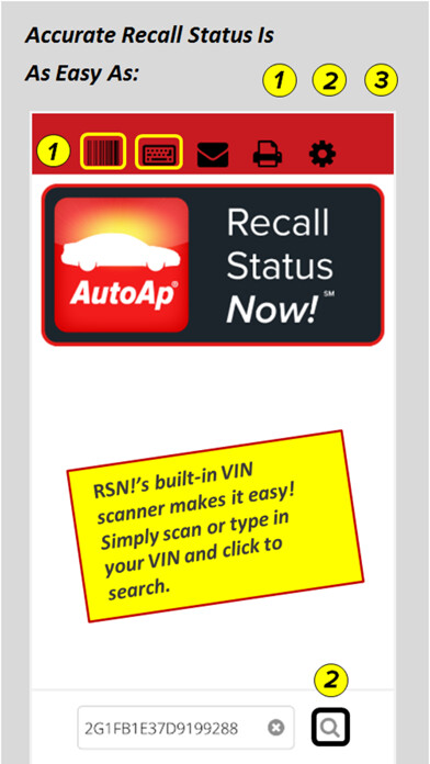 Emulate iPhone app Recall Status Now! using MyAndroid