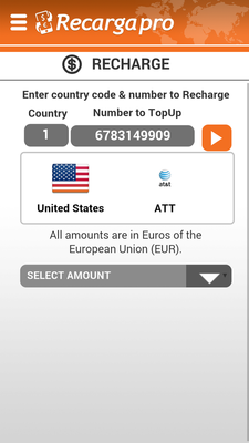Emulate Android APK Recarga Pro - Instant TopUps