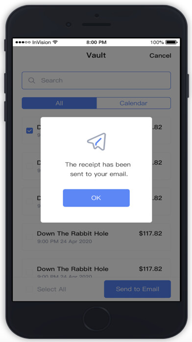 Emulate iPhone app Receipt Keeper APP using MyAndroid