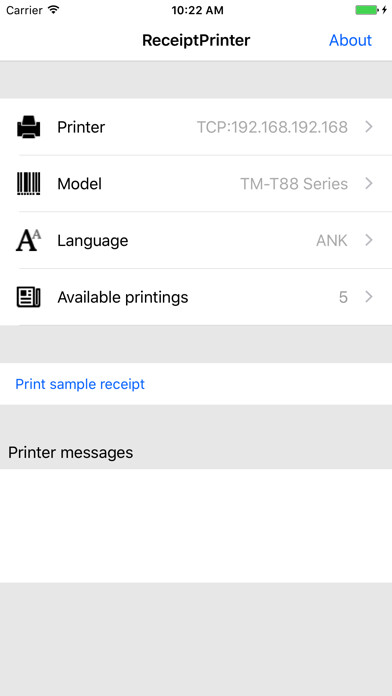 Emulate iPhone app ReceiptPrinter using MyAndroid Emulate iPhone app ReceiptPrinter using MyAndroid