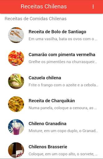 Run android online APK Receitas Chilenas from MyAndroid or emulate Receitas Chilenas using MyAndroid