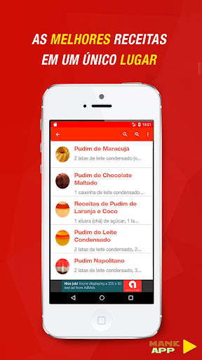 Run android online APK Receitas de Pudim de Leite Condensado from MyAndroid or emulate Receitas de Pudim de Leite Condensado using MyAndroid
