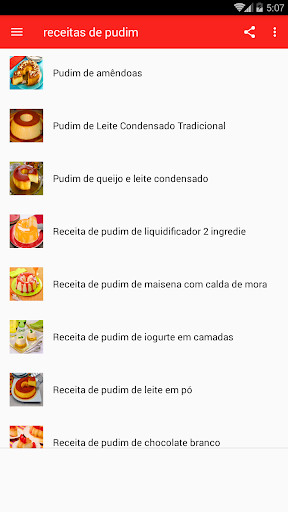 Emulate Android APK Receitas de Pudim de Liquidificador