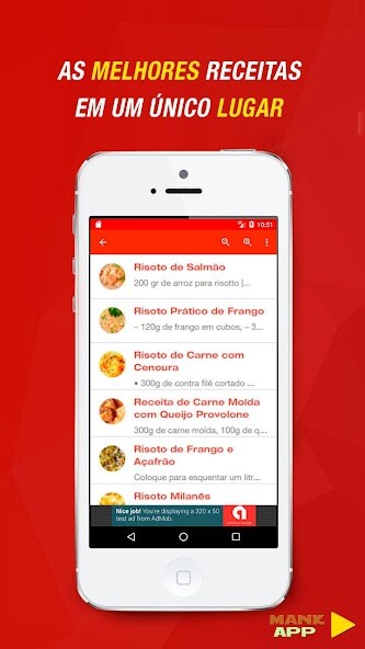 Run android online APK Receitas de Risotos from MyAndroid or emulate Receitas de Risotos using MyAndroid