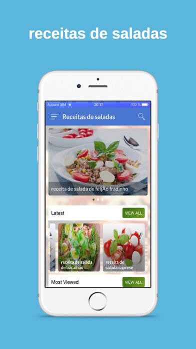 Emulate iPhone app Receitas de saladas using MyAndroid Emulate iPhone app Receitas de saladas using MyAndroid